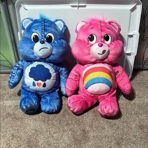Care Bears Grumpy Bear  and Cheer Bear Stuffed Animals